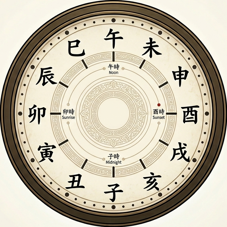 Chinese Clock Face